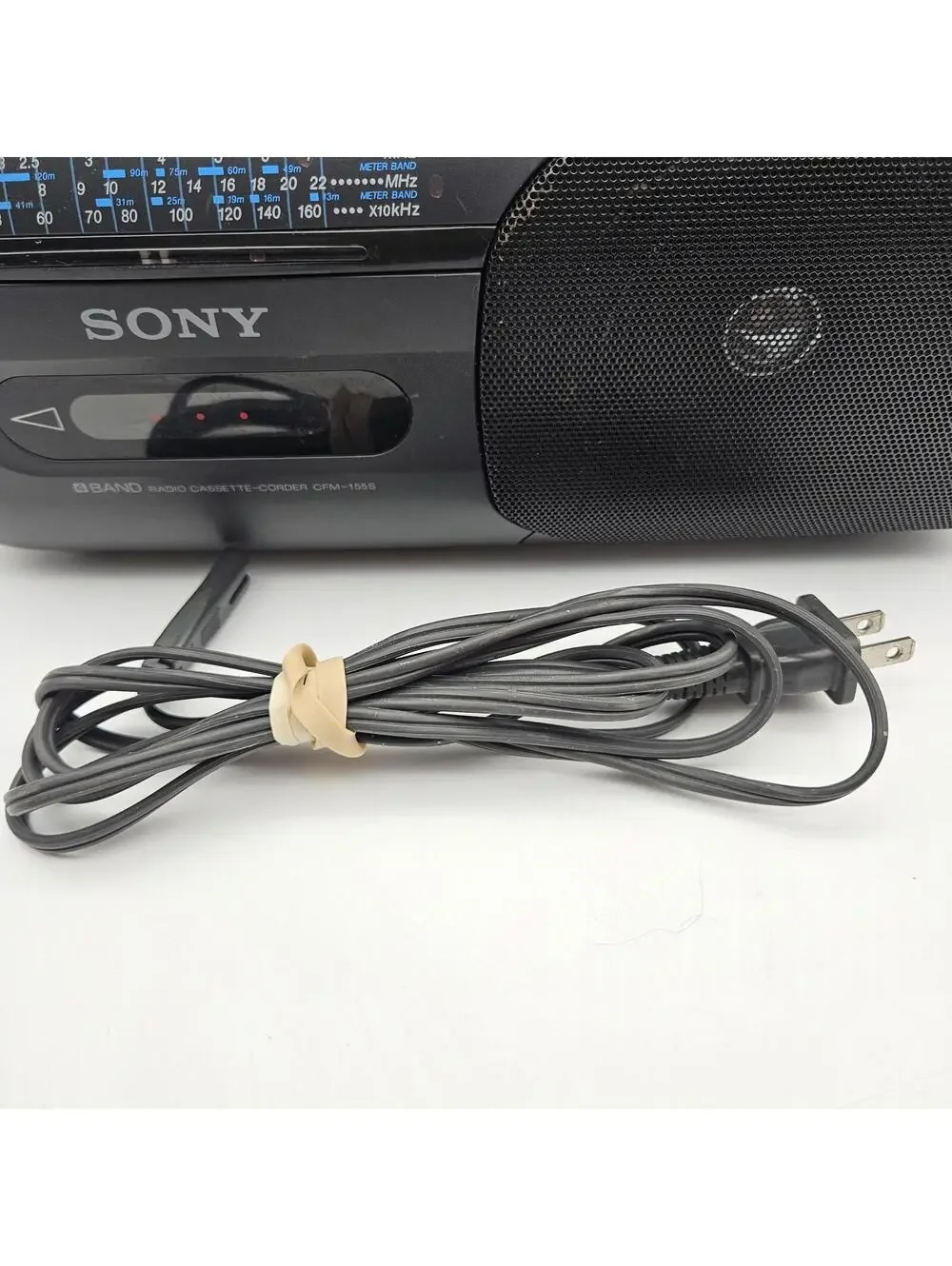 Vintage Sony CFM-155S AM/FM/Cassette/Short Wave Radio Tested Works